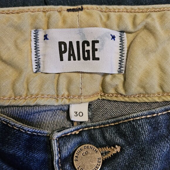 PAIGE Hidden Hills Straight Leg Jeans Size 30 - Picture 11 of 16